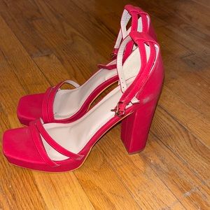 Red Women size 10 heels